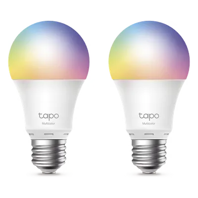 Foco inteligente TP-Link Tapo L530E de luz multicolor, paquete de 2