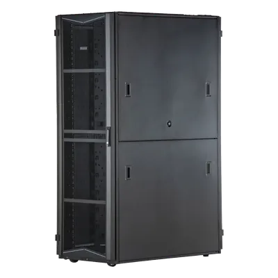 Gabinete para Centro de Datos / 45 UR / 700 mm (2.3 ft) Ancho / 1070 mm (3.5 ft) Profundidad / Sin Paneles Laterales / Acero / Negro