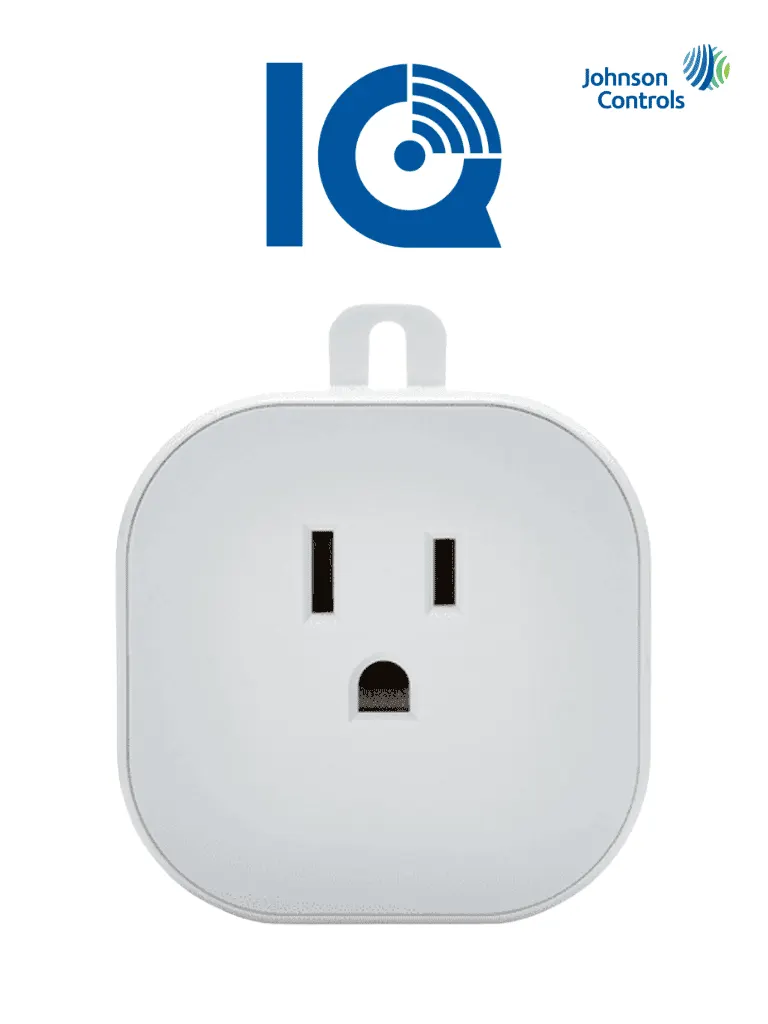 IQ OUTLET - Tomacorriente Inteligente Z-Wave . Convierte Cualquier tomacorriente en uno inteligente. Para funcionar en la plataforma de Alarm.com