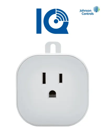 IQ OUTLET - Tomacorriente Inteligente Z-Wave . Convierte Cualquier tomacorriente en uno inteligente. Para funcionar en la plataforma de Alarm.com
