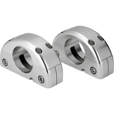 Soporte de Montaje para Altavoz de Torre / Montaje en Tubo 1.9" (48.3 mm) / Altura 6.9 cm (2.7 in) / Ancho 4 cm (1.6 in) / Largo 12.2 cm (4.8 in) / Compatible con JL Audio ETXv2 y ETXv3 / Aluminio o Acero Inoxidable / Acabado Anodizado Marino / Par d