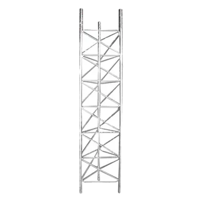 Tramo de Torre de Desplante / 60 cm Ancho / 1 1/4" Ced. 40 / 3 m Longitud / 99 m Altura Máxima / 200 km/h Viento / 2 pies Ancho
