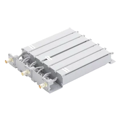 Duplexer UHF / 6 Cavidades / 470-490 MHz / 50 Watt / 5 MHz Separación / 80 dB Aislamiento / BNC Hembras