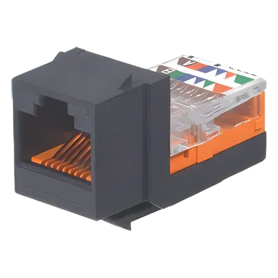 Jack keystone PANDUIT NK5E88MBLY Cat 5e RJ45 negro