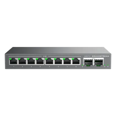 Switch administrable Grandstream GWN7721 de 8 puertos 2.5 Gbps