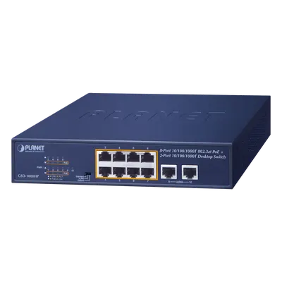 Switch PoE+ PLANET GSD-1008HP Gigabit con 8 puertos y 120 W