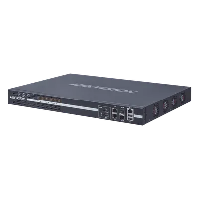 Decodificador de Vídeo IP / 4 Salidas HDMI 4K / Decodificación 64 Canales / Videowall 25 Cámaras por Pantalla / Interfaz de Red 10/100/1000 Mbps y Fibra Óptica