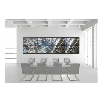 Kit Videowall / 4x2 Configuración / 8 Pantallas 55" / Full HD 60Hz / Decoder 16 HDMI / 128 Canales / Montaje Pared