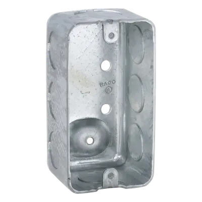Caja de conexión tipo chalupa RACO HUB-666 para montaje superficial