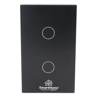 Interruptor inteligente Wi-Fi SMARTHOME SHS412W para 2 circuitos