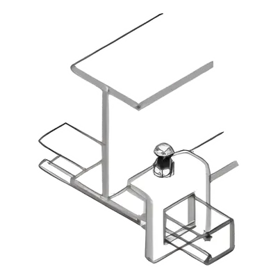 Mordaza para perfil unicanal 4x4 ANCLO ANC-HU14, acero galvanizado