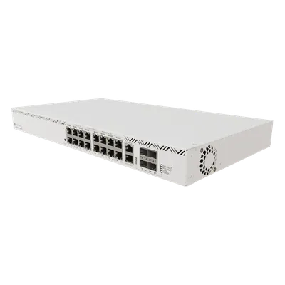 Cloud Router Switch / 16 Puertos / 8 PoE+ y 8 PoE++ / Fuentes Redundantes Hot-Swap / Rackmount