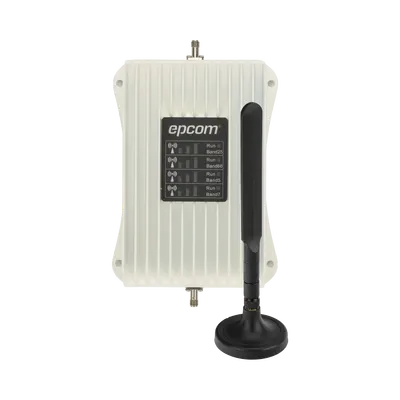 Amplificador de Señal Celular para Vehículo / Cuatribanda 850/1900/1700/2100/2500/2600 MHz / Ganancia 50 dB / Multioperador y Multidispositivo / 12 VCC
