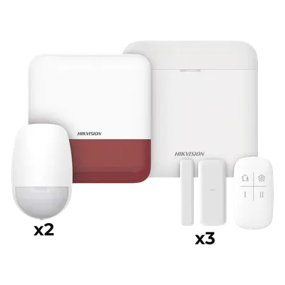 Kit de alarma inalámbrico Hikvision DS-PWA48-KV2(R) con Wi-Fi