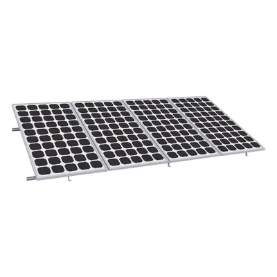 Montaje para Panel Solar, Riel de 4400mm para Módulos con Espesor de 35mm, Velocidad de Viento Máx. 136km/h