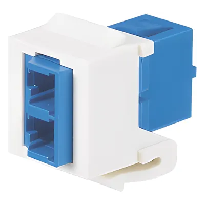 Módulo Acoplador / LC Duplex / Fibra Monomodo OS1/OS2 / Tipo Keystone / Cerámica Zirconia / Color Blanco