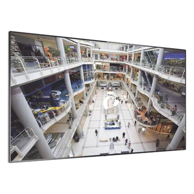 Pantalla LCD de 55" / Full HD 1080p / Bisel 3.5mm / Brillo 500 cd/m² / Ángulo 178° / Video Wall 81"