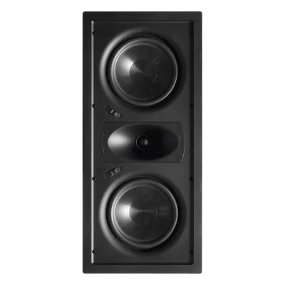 Altavoz LCR de pared / Woofers dobles 6.5'' / Tweeter seda 1'' / 125W / 8Ω / 21.6 ft / 22° guía de ondas