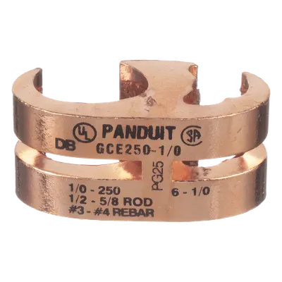 Conector de tierra tipo E PANDUIT GCE250-1/0-Q para dos conductores