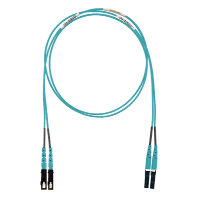Jumper de Fibra Óptica / OM3 50/125 / LC-SC Dúplex / LSZH / 2 m (6.56 ft) / Aqua