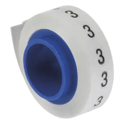 Rollo de etiquetas preimpresas PANDUIT PMDR-3, número 3