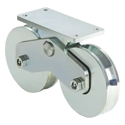 Rueda doble para puerta corrediza COMUNELLO 1151-5622-001 de 16 cm