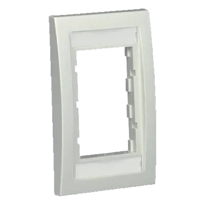 Marco de Placa Frontal Ejecutiva / Para 2 Insertos 1/2 o 3 Insertos 1/3 / ABS / 2.75 x 4.5 x 0.023 in