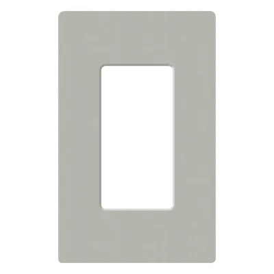Placa de pared Claro / 1 espacio (1-gang) / 75 x 119 x 7.6 mm / sin tornillos visibles / acabados gloss y satín