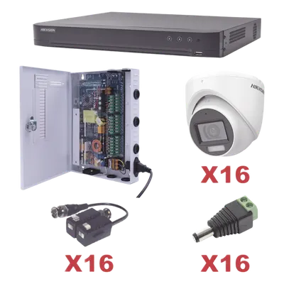 Kit de videovigilancia Hikvision KH1080P16DW con 16 cámaras 1080p