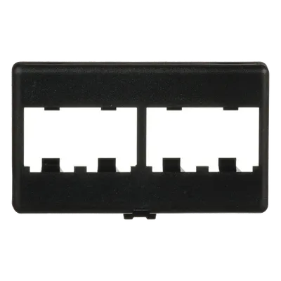Placa modular PANDUIT CFFP4BL para 4 módulos Mini-Com