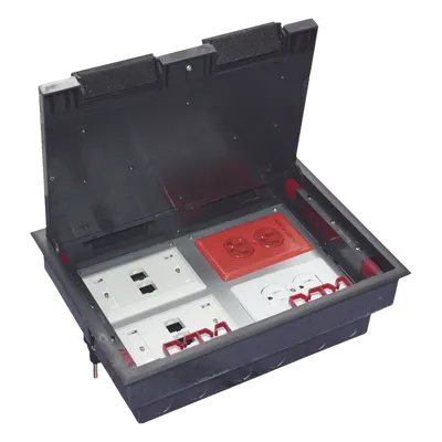 Caja de piso THORSMAN TH-CP-4M para cuatro módulos universales
