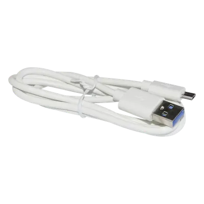 Cable programador y cargador USB a Micro USB color blanco