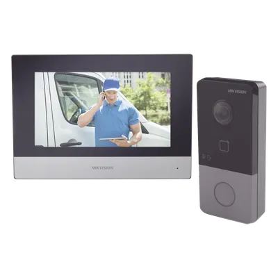 Videoportero IP Hikvision DS-KIS603-P con monitor táctil de 7 pulgadas