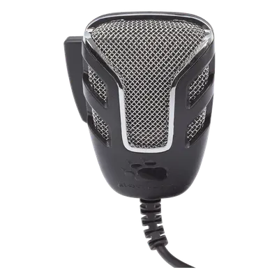 Micrófono de Mano para Radio CB / Cancelación Dinámica de Ruido / Impedancia 500 Ohm / Conector 4 Pines con Anillo de Seguridad / Respuesta 100-5000 Hz / ABS Resistente