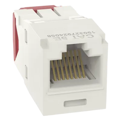 Conector Jack RJ45 / Mini-Com TG / Cat 5e / 8P8C / Sin herramienta de impacto / -10°C a 65°C / Blanco mate