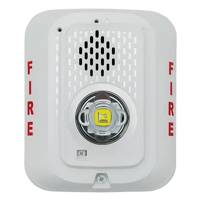 Sirena con Estrobo LED SYSTEM SENSOR P2WLED, Montaje en Pared, 15-185 cd
