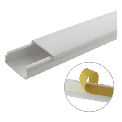 Canaleta de PVC THORSMAN TMK-1020-SD-CC de 20 x 10 mm