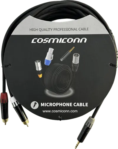 Cable de audio COSMICONN CMC220AS-TP-2RM-5-YBG1 de 3.5 mm a RCA