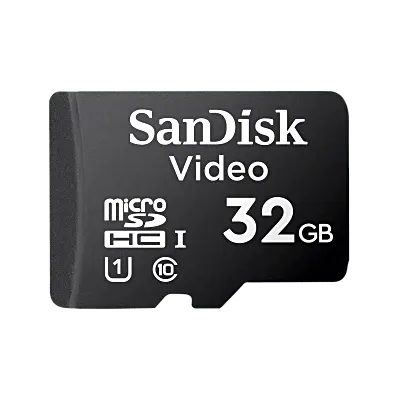 Tarjeta MicroSDXC / 32 GB / Clase 10 / Escritura 50 MB/s / 16 TBW / -25°C a 85°C / Grabación 24/7