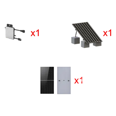 Kit Solar Interconexión / 500 W / 220 Vca / Microinversores / Montaje Incluido / 640 Wp Módulo