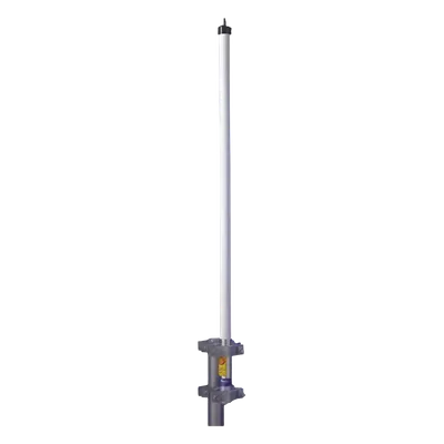 Antena Base UHF / 406-430 MHz / Fibra de Vidrio / 10 dB Ganancia / Resistencia Viento 257 km/h (160 mph) / 700W / Serie HX Climas Extremos