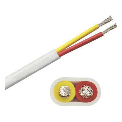 Cable Eléctrico Plano Marino / 2 Conductores / Calibre 12 AWG / 100 pies (30.48 m) / 600 V / Cobre Estañado Clase K