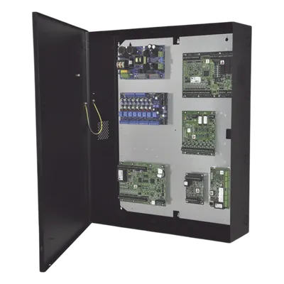 Gabinete de seguridad integrada / Acero 16 AWG / Backplane extraíble / 4 baterías 12VDC/7Ah / Compatible Mercury y socios líderes
