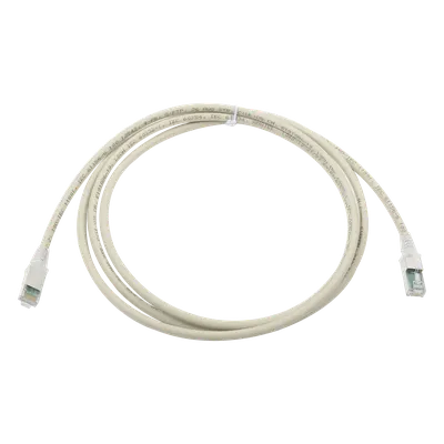 Patch Cord Cat6A S/FTP / 1.52 m (5 pies) / CM/LS0H / Blindado / Alta Densidad / Gris