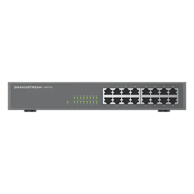 Switch No Administrable / 16 Puertos Gigabit / Capacidad 10 Gbps / 120 x 65 x 24.5 mm / 0.39 x 0.21 x 0.08 ft