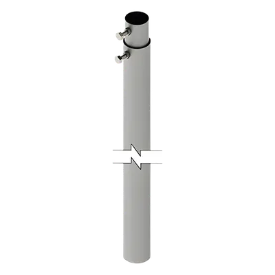 Mástil Telescópico / 6 m (19.7 ft) / Tubo Galvanizado Calibre 20 / Carga Máxima 6 kg / 2 Secciones de 3 m (9.8 ft)