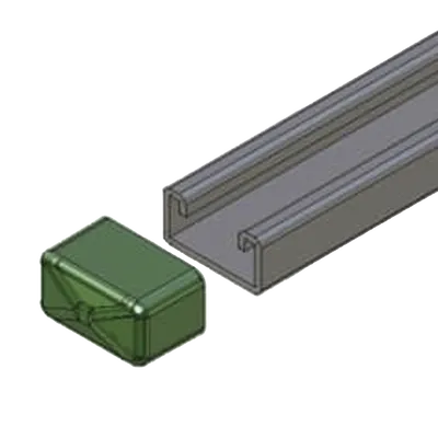 Remate cuadrado ANCLO ANC-HS01 para unicanal 4x2
