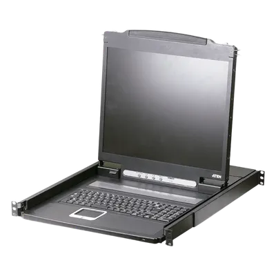 Consola LCD KVM / 19 pulgadas / Resolución 1920x1200 / Montaje rack 1U / Rotación 120° / PS/2 y USB