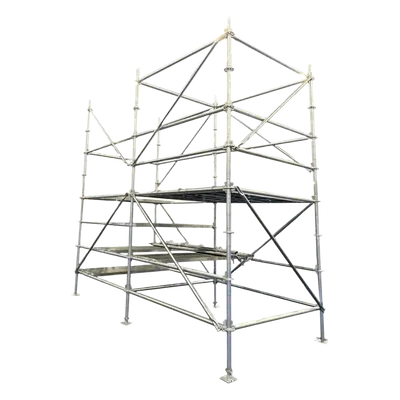 Andamio / Sistema Modular de Estructura Metálica / Hasta 6 m (19.7 ft) de Altura / Conexión por Cuñas / Acero Q355B-Q235B-Q195B