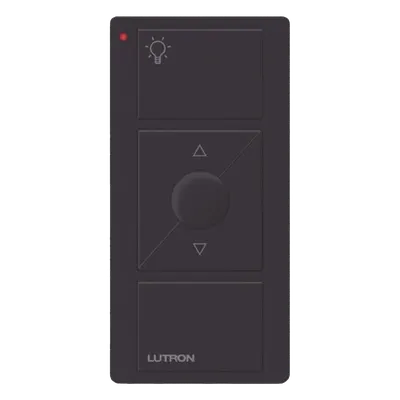 Control Inalámbrico de Iluminación / 3 Botones con Subir y Bajar / Alcance 18 m (59.1 ft) / RF 431-437 MHz / Batería 10 Años / Negro Brillante